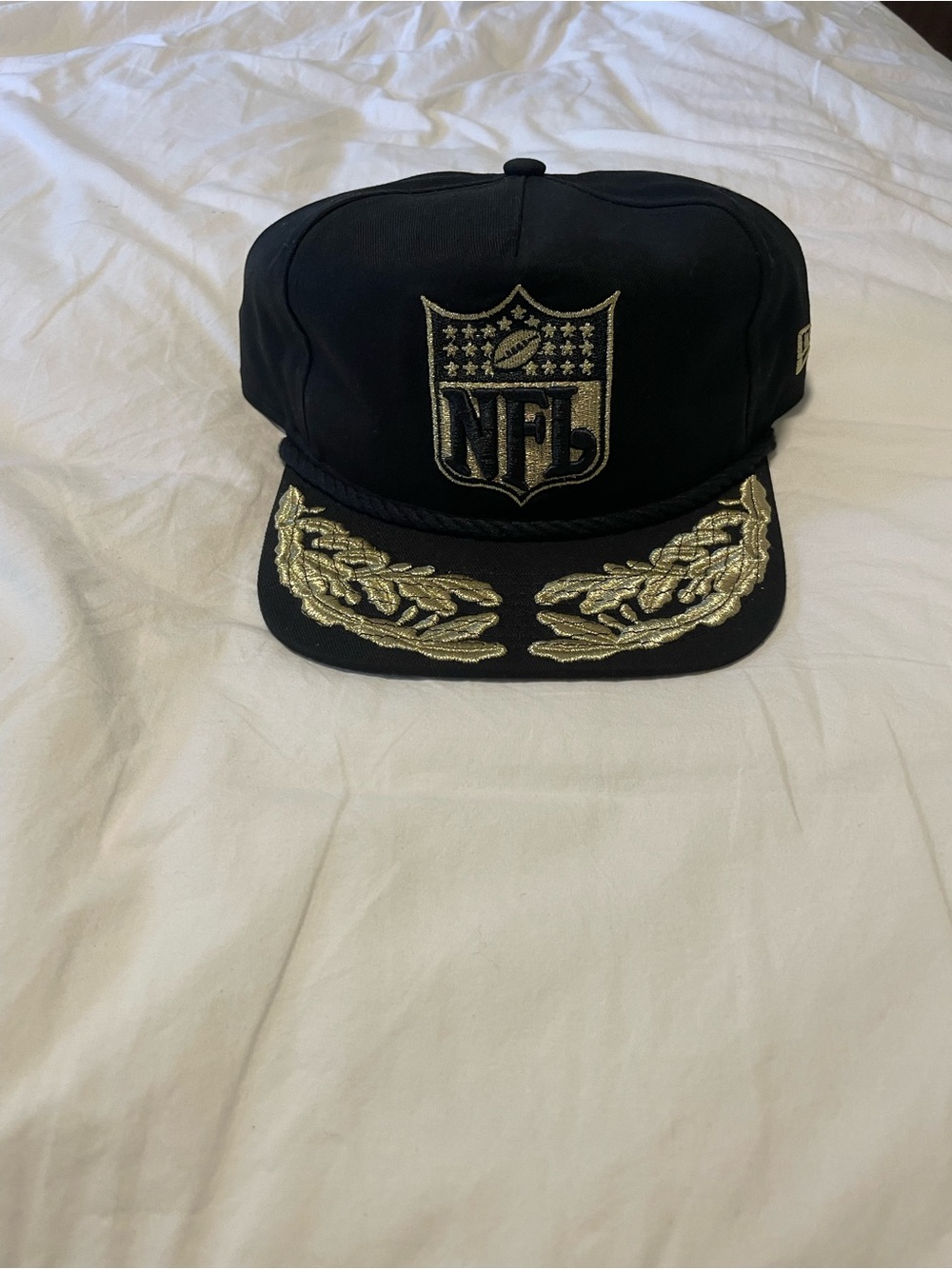 New Era Black and Gold NFL Crest Snapback Hat
